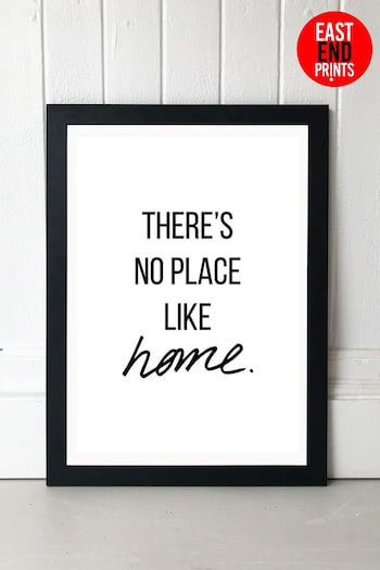 Black No Place Like Home by Native State Black Framed Print (345689) | £47 - £132