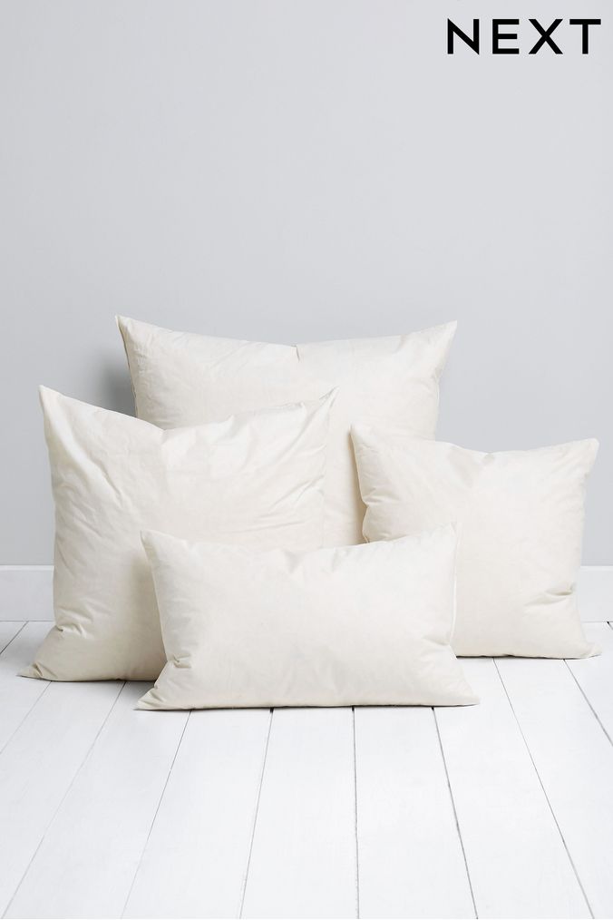 White online velour cushions