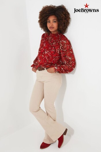Joe Browns Red Autumn Vibes Paisley Top (346100) | £50