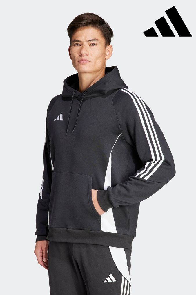 Buy Men s Adidas Black Hoodies Sweatshirtsandhoodies Online Next UK