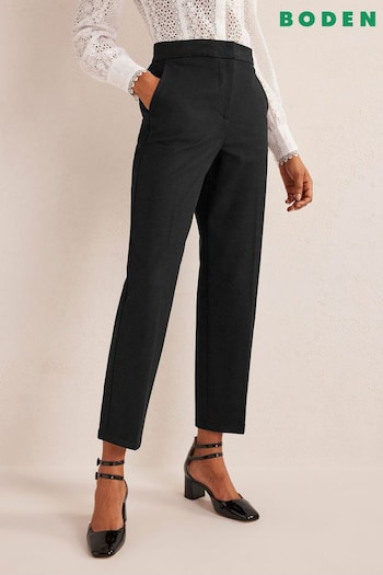 Boden Black Bi-Stretch Tapered Trousers (346674) | £85