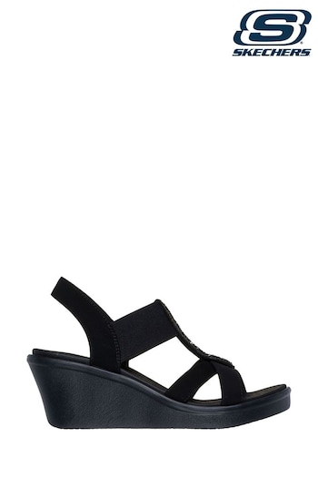 Skechers correr Black Rumble On Glammed Up Sandals (346894) | £44