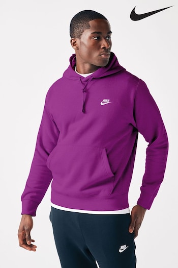 Nike vanilla Plum Purple Club Pullover Hoodie (347121) | £60