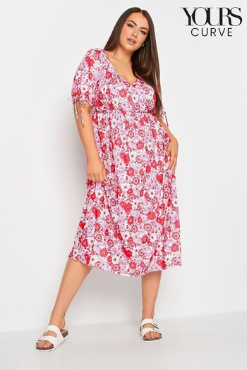 Yours Curve Pink Limited Wrap Dress (347725) | £33