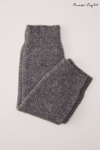 Phase Eight Grey Knitted Leg Warmers nero Leggings (348025) | £29