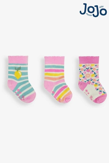 Baby Girls 0mths- 2yrs Duck Egg 3-Pack Fruit Socks (348038) | £9.50