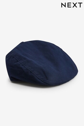 Navy Blue botanical-print Flat Cap (0mths-2yrs) (348216) | £7