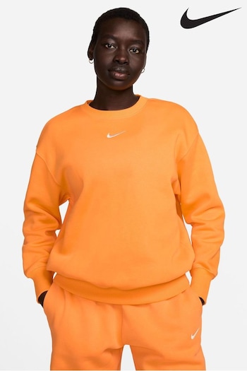 Nike light Yellow Oversized Mini Swoosh Sweatshirt (348378) | £55