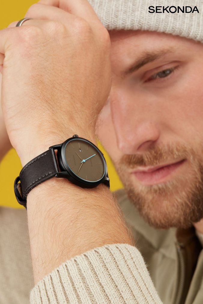 Dark grey mens watch shop