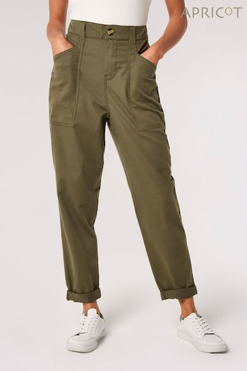 Apricot Khaki Green Patch Pocket Trousers amp (348562) | £35
