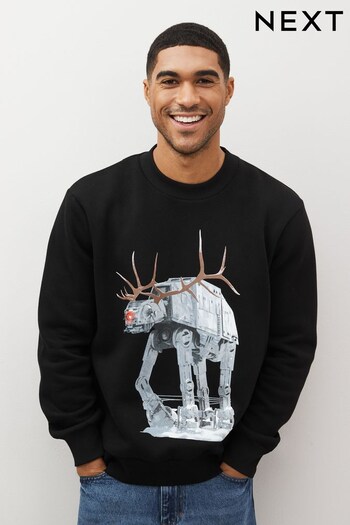 Black Black Star Wars AT-AT Christmas Sweatshirt (348888) | £36