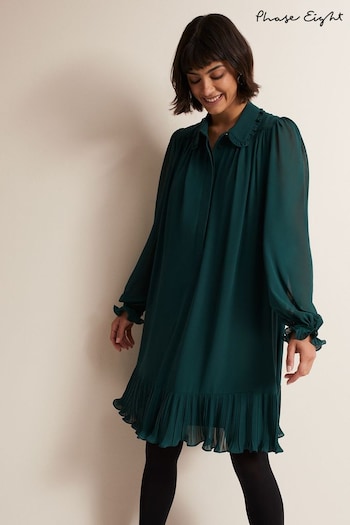 Phase Eight Green April Swing Mini Dress (349019) | £119