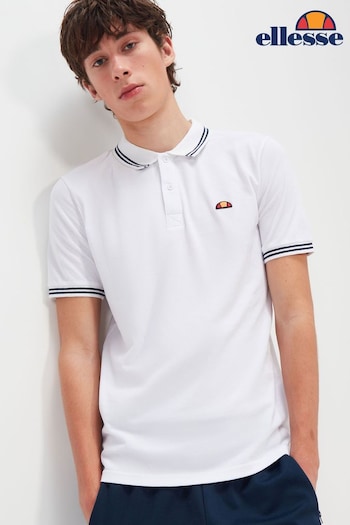 Ellesse Rookie White Polo Shirt (349233) | £40
