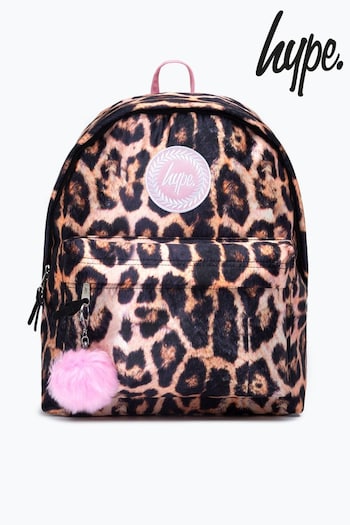 Hype. Orange Leopard Backpack (349277) | £25