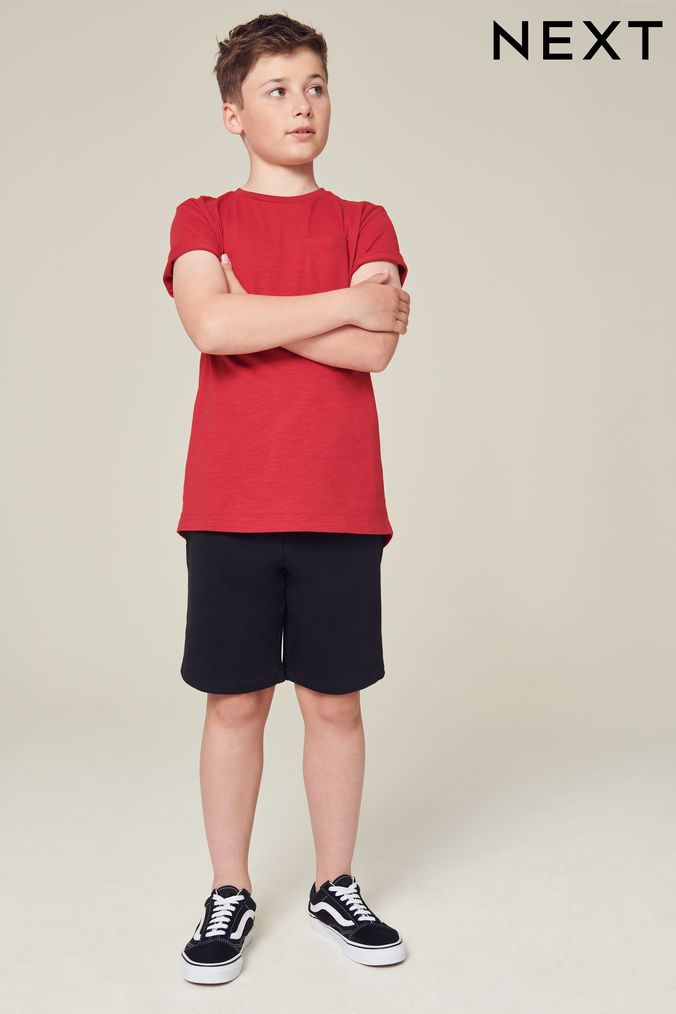 Black 1 Pack Jersey Shorts (3-16yrs) (349563) | £6 - £11