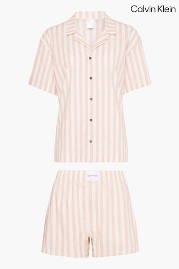 Calvin Klein Orange Pure Cotton Pyjama Shorts Set (350024) | £70