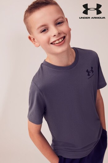 Under Armour Boys Youth Sportstyle Left Chest Logo T-Shirt (350326) | £17