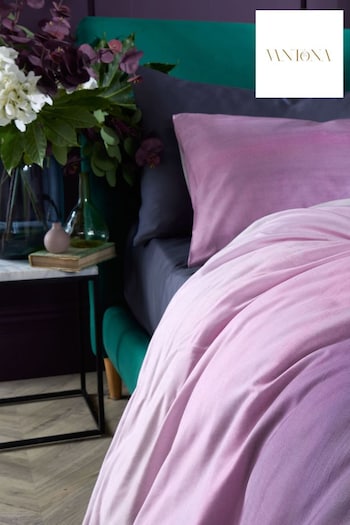 Vantona Purple Landscape Wash Duvet Cover and Pillowcase Set (351358) | £45 - £85