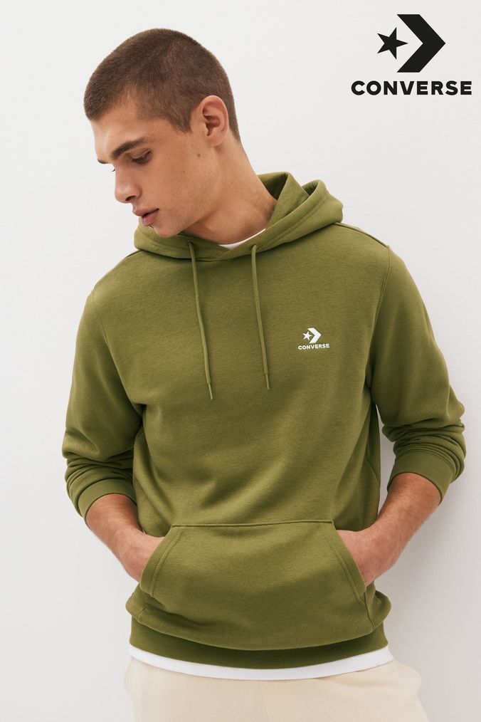 Green converse hoodie store
