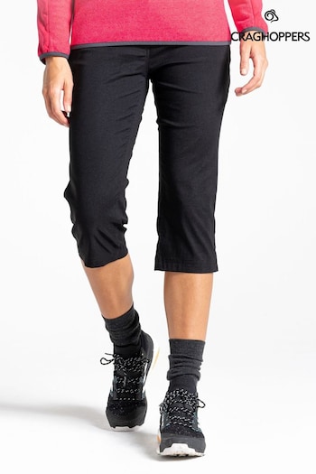 Craghoppers Kiwi Pro II Crop Black Trousers (351502) | £53
