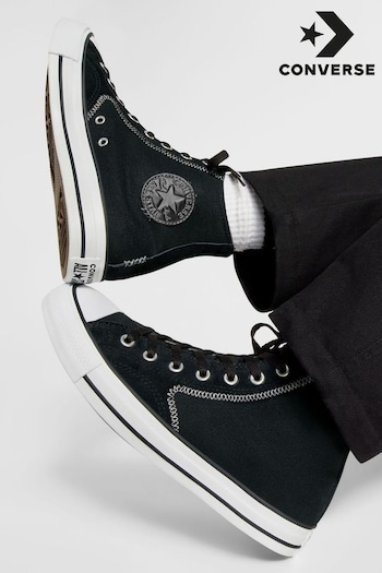 Converse Black Chuck Taylor All Star High Top Trainers (351504) | £70