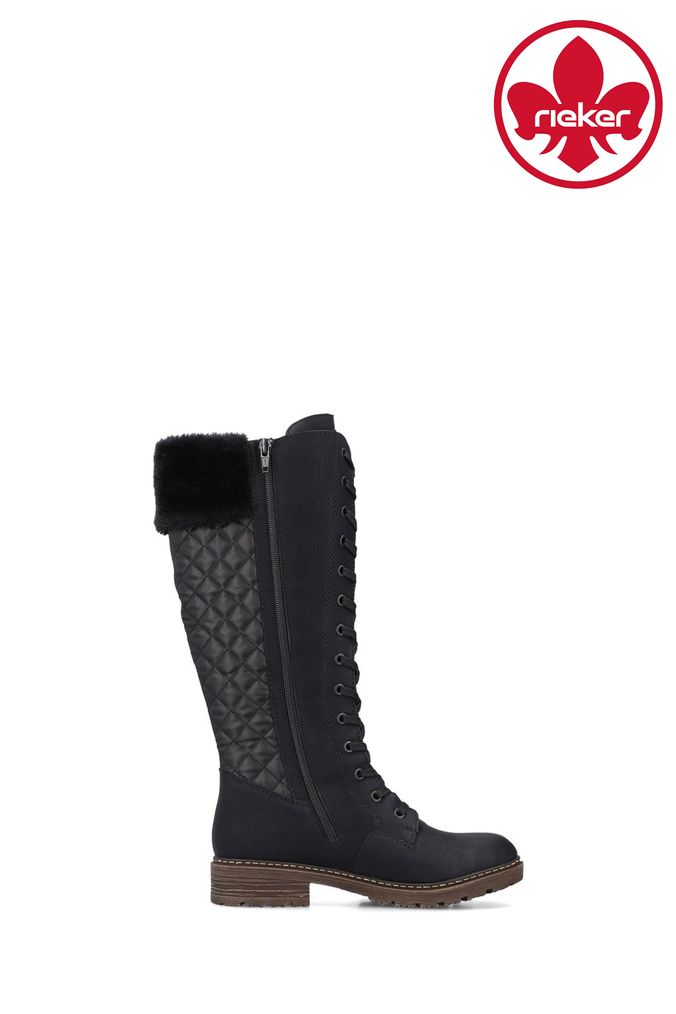 Rieker lace front 2024 mid calf boots