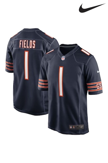 Nike first Blue NFL Chicago Bears Home Game Jersey - Justin Fields (352317) | £80