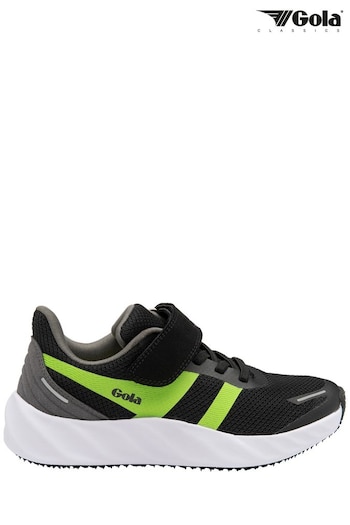 Gola Black Veris EL Mesh Lace-Up Kids Training Trainers (352533) | £45