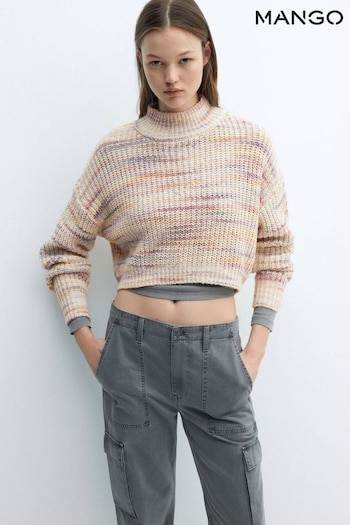 Mango Knitted Cropped Sweater (352546) | £46