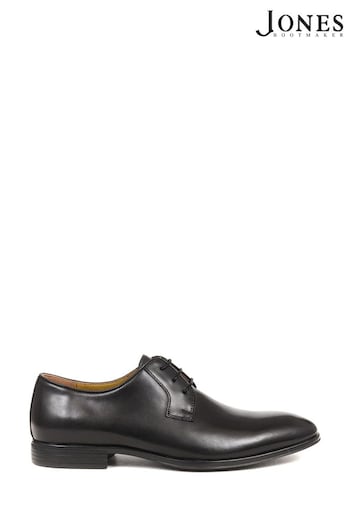 Jones Bootmaker Manchester Leather Derby Black Nugget Shoes (352644) | £120