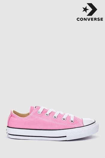 Converse Pink Chuck Taylor All Star Junior Low Trainers (352929) | £37