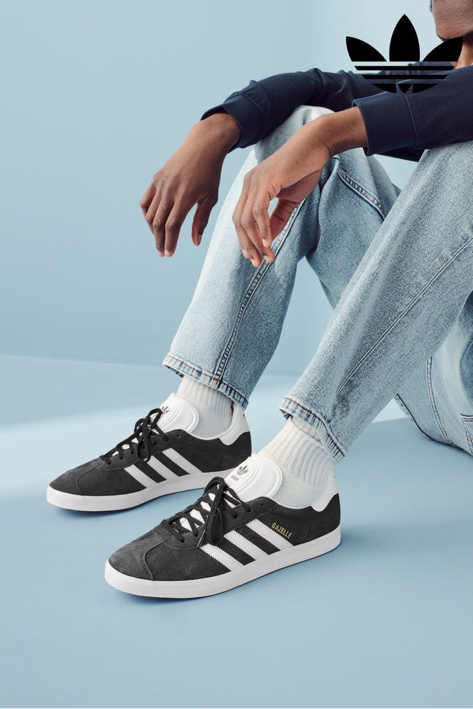Adidas gazelle sale junior dark grey