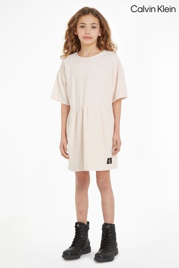 Calvin Klein Kids Pink Soft Sleeve Dress (353369) | £85