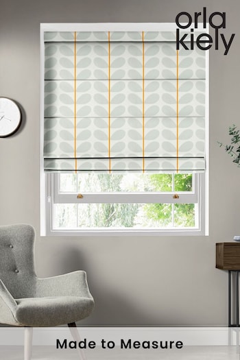 Orla Kiely Grey Two Colour Stem Made To Measure Roman Blind (353376) | £75