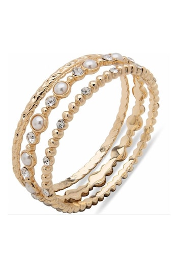Anne Klein Ladies Gold Tone Jewellery Bangle (353957) | £28
