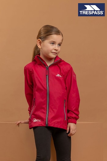 Trespass Kids Red Qikpac X Packable Jacket (354065) | £20