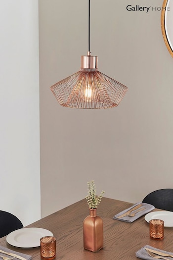 Gallery Home Copper Lizzo Ceiling Light Pendant (354070) | £62