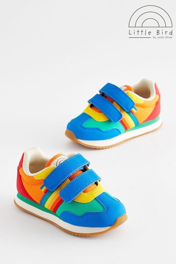 Little Bird by Jools Oliver Multi Bright Younger Colourful Rainbow Retro Runner Trainers (354135) | £26 - £30