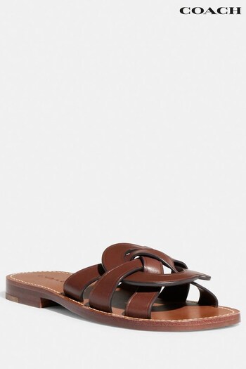COACH Issa Leather Sandals (354425) | £195
