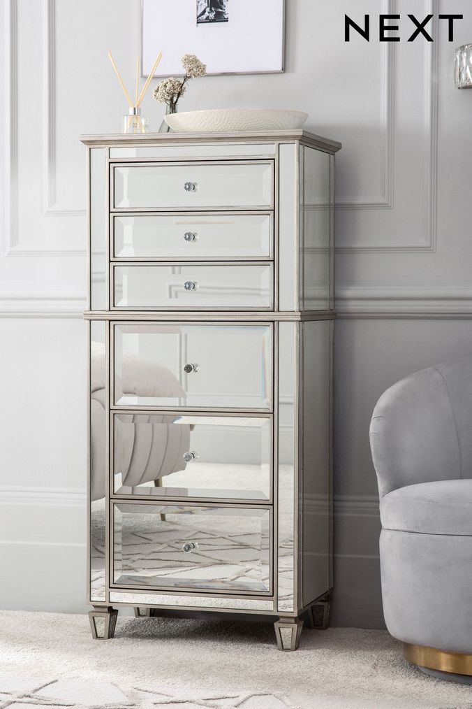 Buy Mirror Assembled Tall Homeware Chests Online Next UK