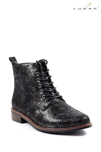 Lunar Caliban Black Ankle Boots Ninette (354679) | £60