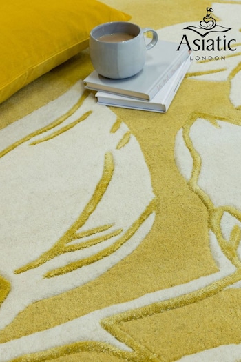 Asiatic Rugs Yellow Matrix Floral Wool Rich Rug (354750) | £120 - £364
