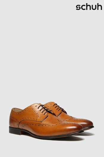Schuh Tan Brown Rowen Brouge Shoes 054-2283 (355177) | £49