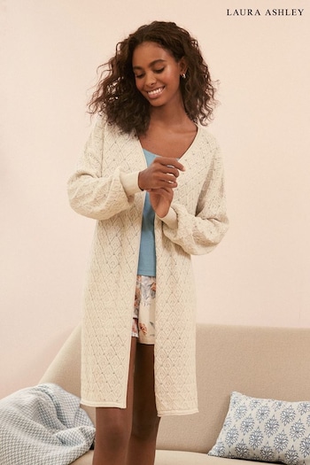 Laura Ashley white Pointelle Lounge Cardigan (355893) | £42