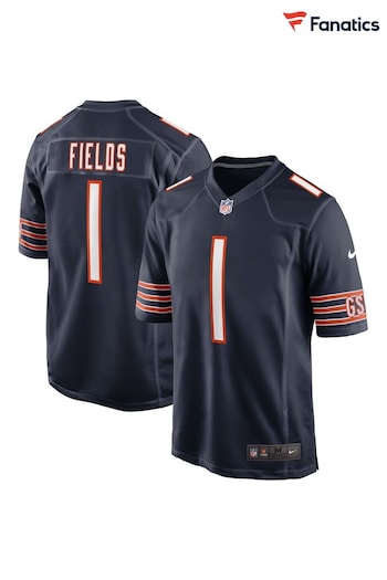 Nike Blue NFL Chicago Bears flyknit Game Jersey - Justin Fields (356009) | £105