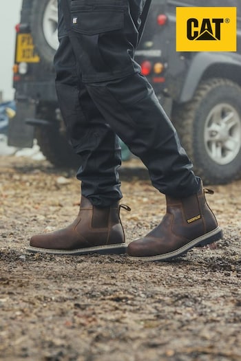 CAT Brown Powerplant Dealer Safety Boots Nike (356135) | £90