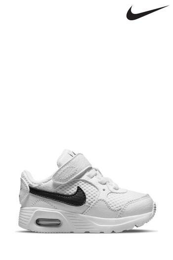 Nike suede White/Black Air Max SC Infant Trainers (356299) | £35