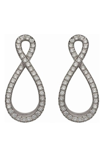 Unique & Co Ladies Collection Silver Tone Earrings (357019) | £42