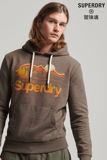 Superdry Brown Great Outdoors Hoodie (357261) | £60