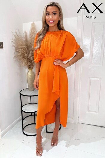 AX Paris Orange High Low Full Top Midi Dress (357817) | £50